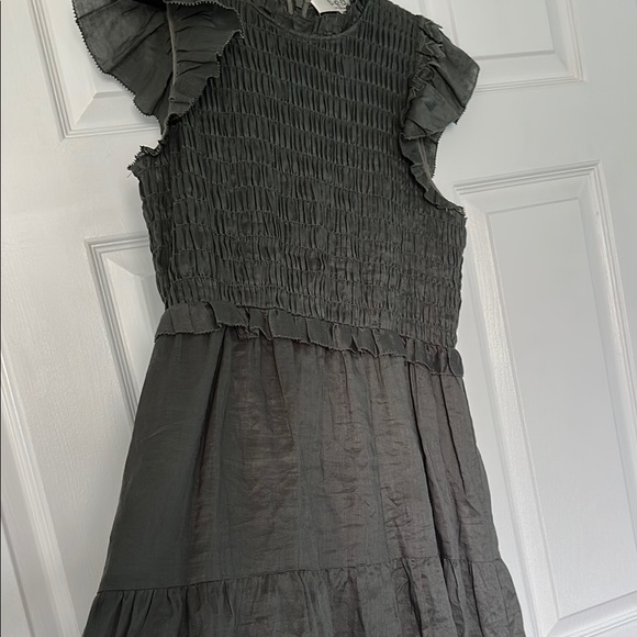 Sea New York Dress - Zig Zag Flutter Sleeve Dress - Ivy - Picture 5 of 11